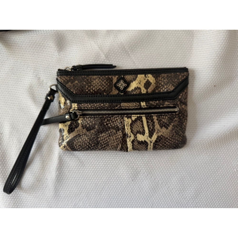 Vera Wang Wristlet Snake Skin Embosssex